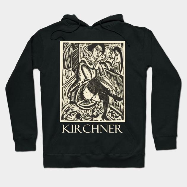 Portrait of a Woman by Ernst Ludwig Kirchner Hoodie by Naves